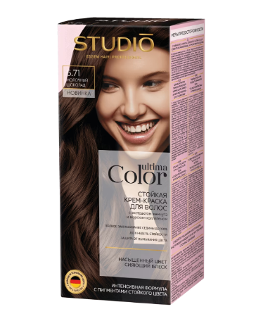 Краска д/волос Studio Ultima Color 6.71 Молочный шоколад (8)