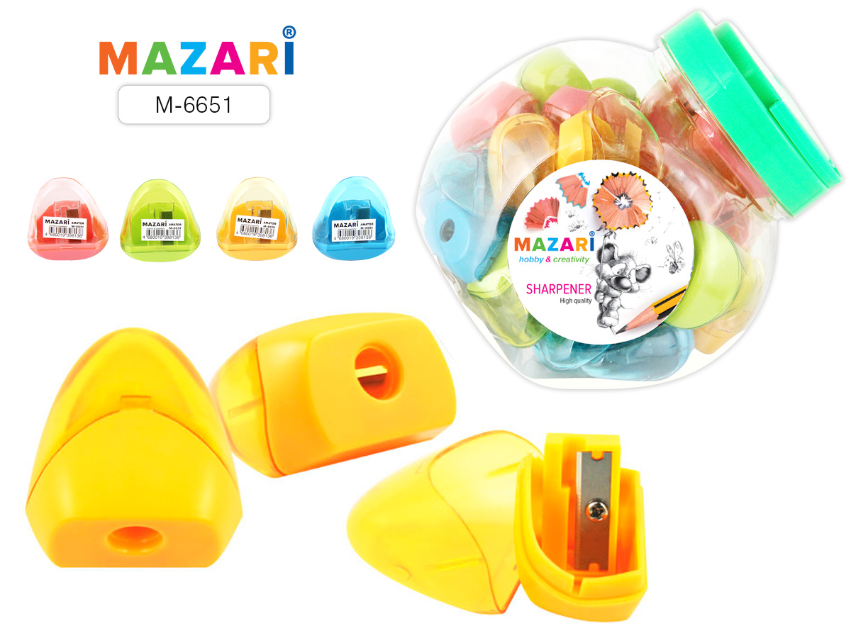 Точилка 1отв. конт. Mazari Amator (уп.30)