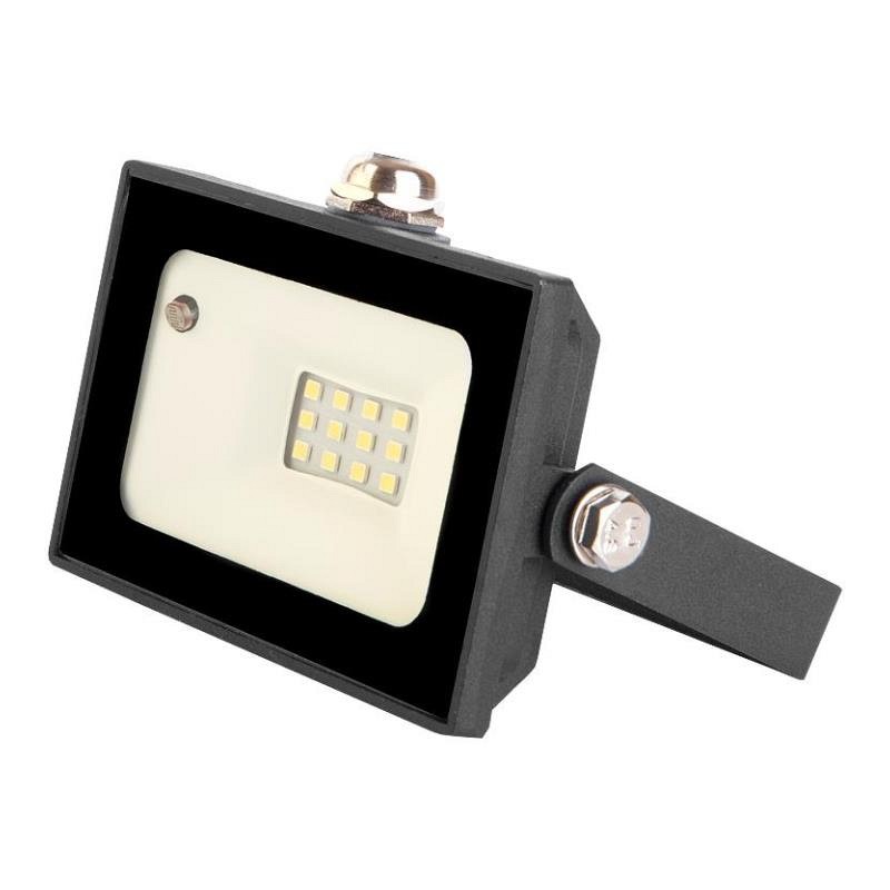 Прожектор св/д General 10W 860lm 6K 100*80*26 IP65 датчик+фотосенсор 403400