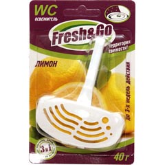 Освежитель для унитаза Fresh & Go для унитаза с корзинкой Лимонный