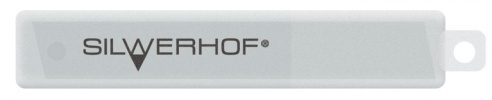 Лезвия д/нож.канц. 18х100мм, 10шт., пласт.пенал Silwerhof