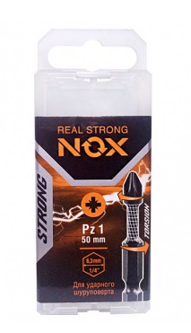Биты PZ1 50мм. NOX STRONG (уп.10)