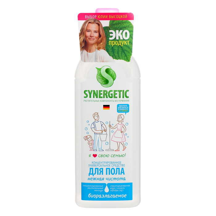Ср-во Synergetic 750мл. Для пола Нежная чистота (12)