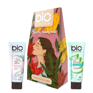 ПН/ЖЕН. BIOPROVINCE Lovely Moments (крем д/рук 75мл питат+крем д/рук 75мл)