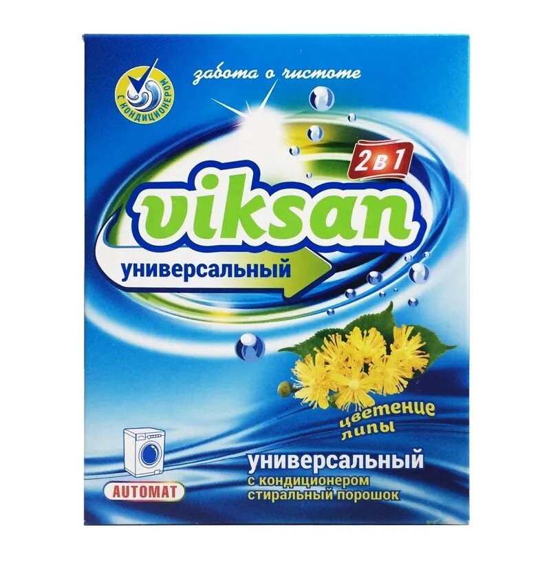 Стир.порошок Viksan авт. 400г 2в1 Цветение Липы