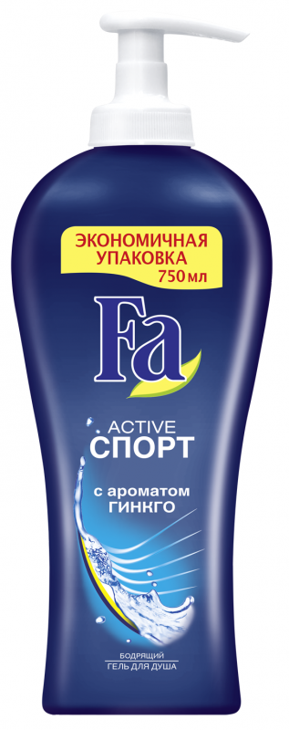 Гель для душа ФА 750мл. Актив спорт