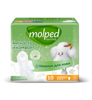 Прокладки Molped pure&soft нормал 10шт. 301 (16)