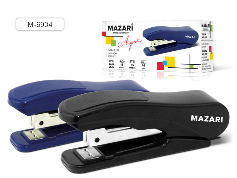 Степлер №24 Mazari Aspect 15л.
