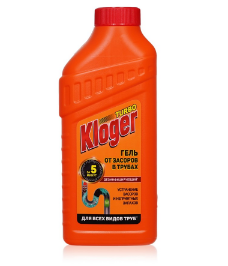 Ср-во Kloger 500мл. Антизасор гель Turbo (12)