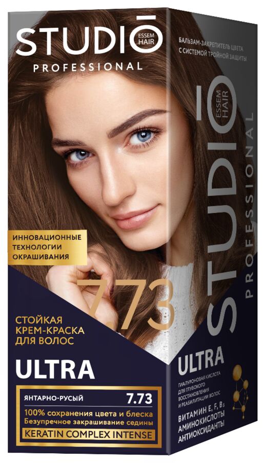 Краска д/волос Studio 7.73 Янтарно-русый (6)