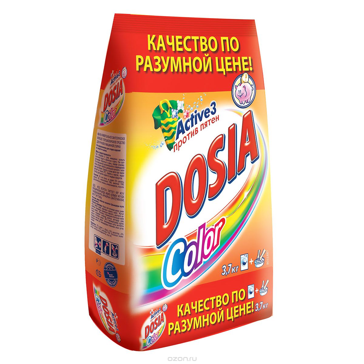 Стир.порошок Дося авт. 3,7кг. Колор для цв.белья