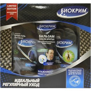 ПН/МУЖ. Биокрим Идеальный регулярный уход (шамп.+ гель д/д+бальзам п/бритья) Трапеция 00395