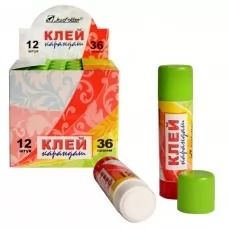 Клей карандаш 36 гр. ПВП JO (уп.12)