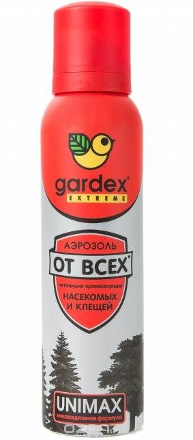 Дихлофос-репеллент Gardex Extreme 150мл. от насекомых и клещей