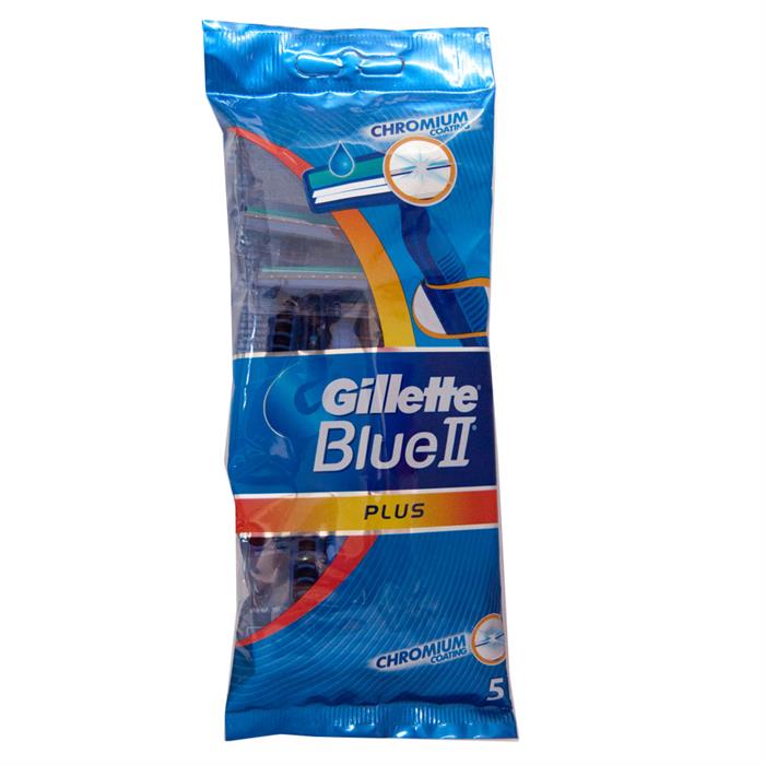 Станки Gillette Blue II plus 5шт+ Blue3 1шт.