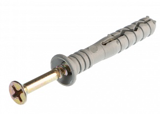 Дюбель с шурупом под молоток Daxmer 8*60мм, потайной бортик 100шт. #