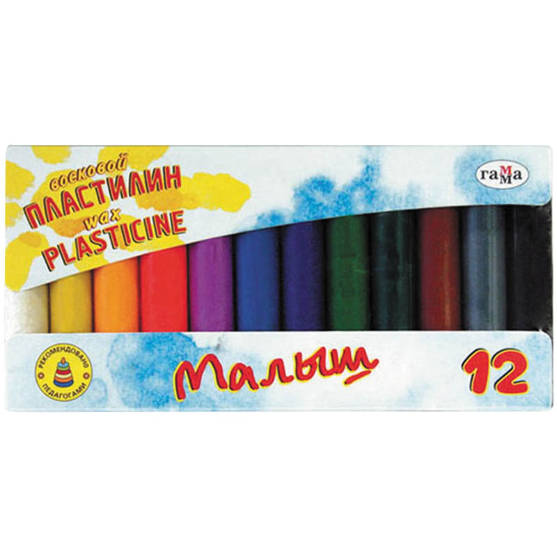 Пластилин 12цв. Гамма Малыш