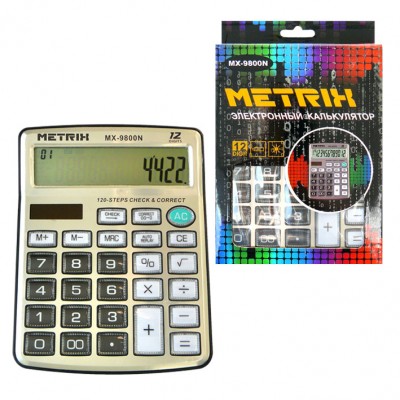 Калькулятор 12разр. Metrix наст MX-9800