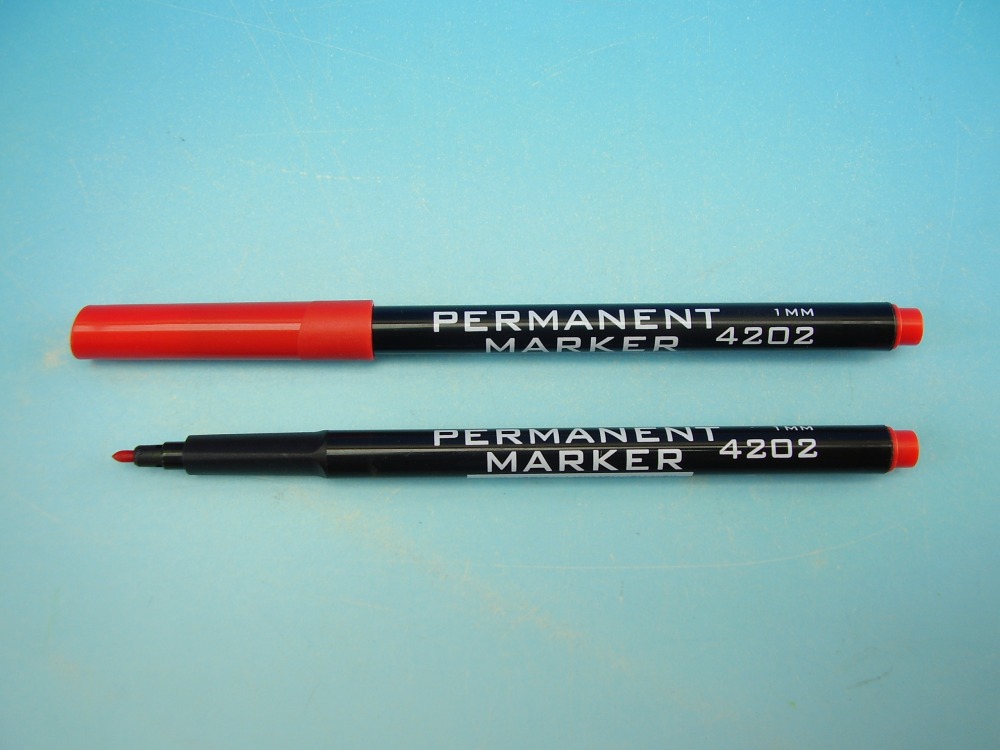 Маркер красный Koh-I-Noor (тонкий) (уп.12шт.)