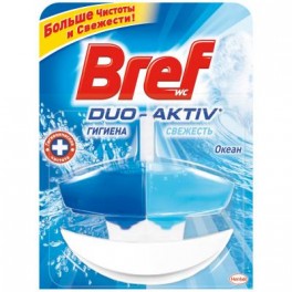 Освежитель для унитаза Bref 50мл. Duo Aktiv Океан