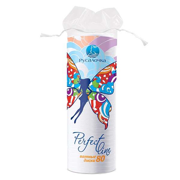 Ватные диски Perfect Line 80шт. Русалочка 078396
