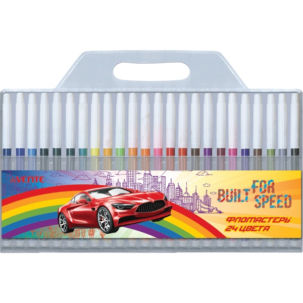 Фломастеры 24цв. DeVente Built for Speed невент. блистер