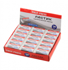 Ластик ПрофПресс 40х16х10мм. (уп.36)
