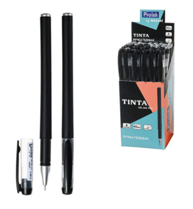 Ручка гел. черная Mazari TINTA 0,5мм. (уп.40)