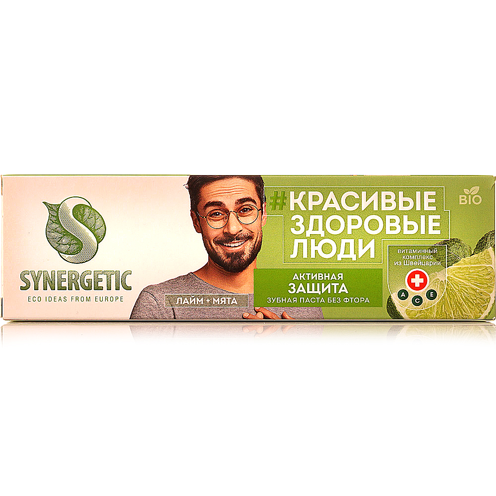 Зубн.паста Synergetic 100мл. Активная защита