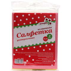 Салфетка вискоза 3шт. 30*30см. Ягодка