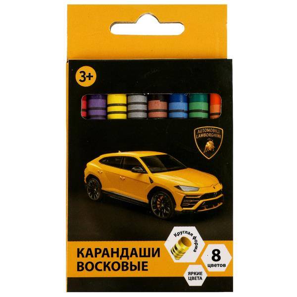 Набор воск.мелков 8цв. Умка Ламборгини