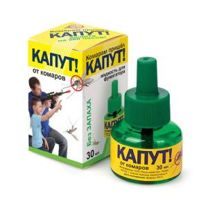 Жидкость от комаров КАПУТ! б/запаха 40дней 30мл