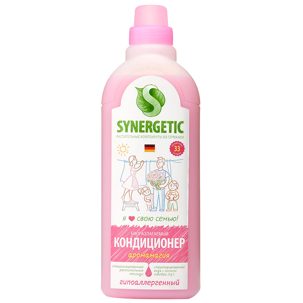Конд. для белья Synergetic 1л. Аромамагия Гипоаллергенный (8)