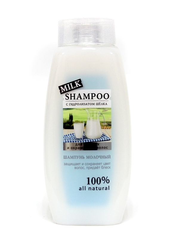 Шампунь Shampoo Natural 530мл. Молочный+Гидролизат шелка
