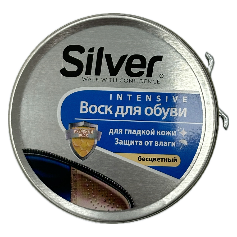 Крем для обуви Silver 50мл. бесцвет. воск