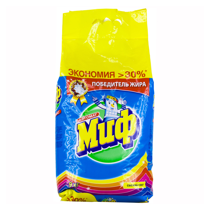 Стир.порошок МИФ авт. 9кг. 3в1 Свежий цвет