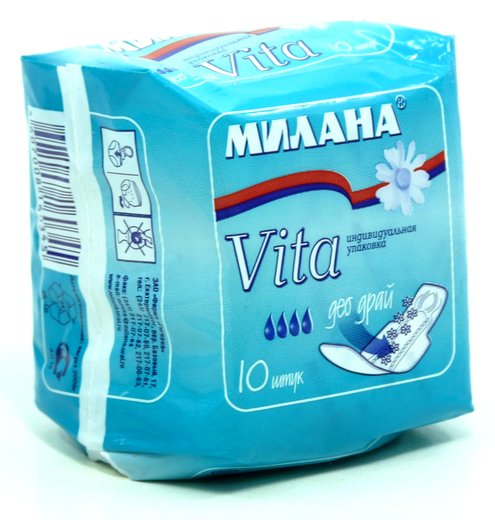Прокладки МИЛАНА Вита дэо драй 10шт.