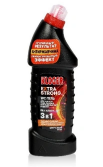 Ср-во Kloger 750мл. Extra strong гель д/сантехники 3в1 (12)