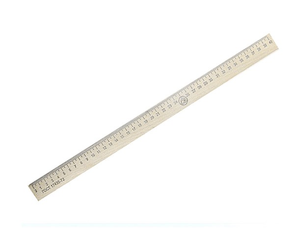 Линейка дерево 40см.(уп.10)