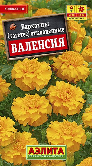 Семена Бархатцы Валенсия отклоненные Аэлита (уп.10)