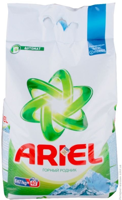 Стир.порошок Ариэль авт. 6кг. Горный родник (1)