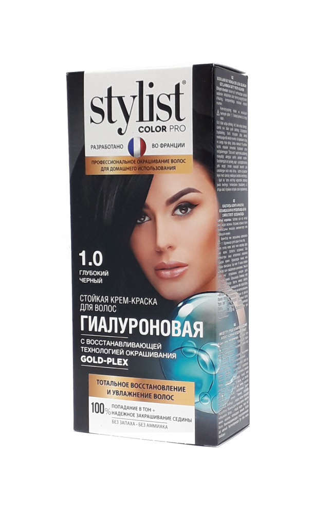 Краска д/волос STYLIST COLOR PRO 1.0 Глубокий черный