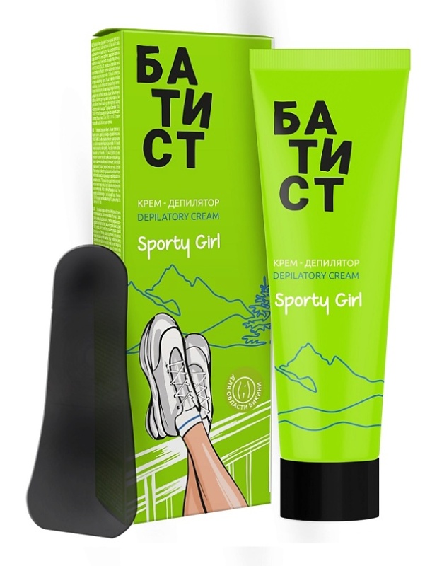 Депилятор-крем Батист 100мл. Sporty girl Для области бикини (уп.9)