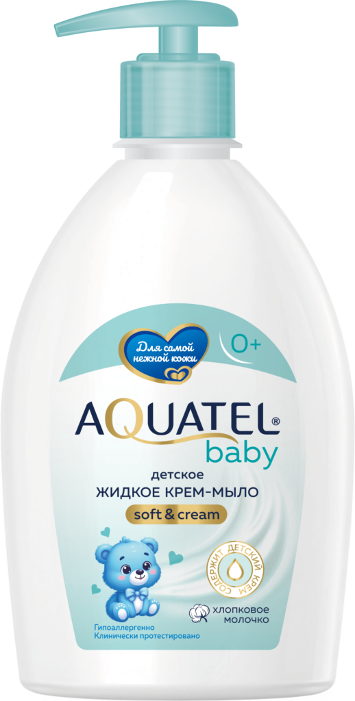Мыло жидк. Aquatel 500мл. baby хлопковое молочко 5316 (10)