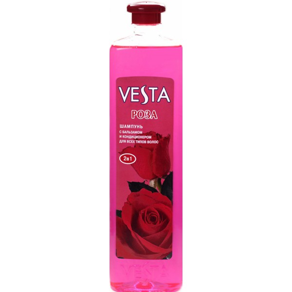 Шампунь Vesta 1л. 2в1 Роза (12)