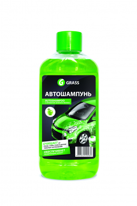 Ср-во Grass 1л. Автошампунь яблоко (16)
