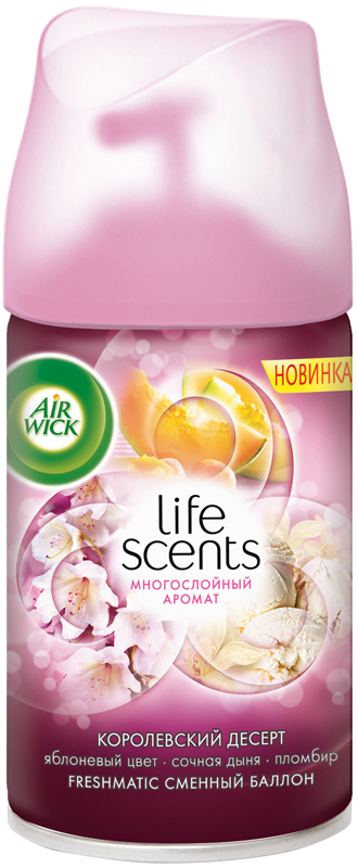 Освежитель воздуха Air Wick 250мл. Сменный блок Королевский десерт