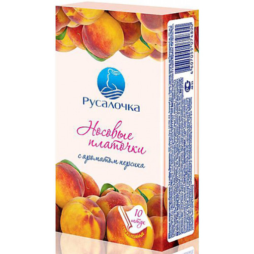 Платочки Русалочка 6*10шт. Персик 074800