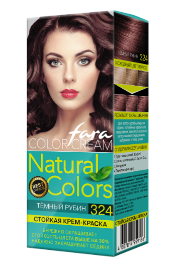 Краска д/волос ФАРА Natural Colors 324 Темный рубин (15/6)