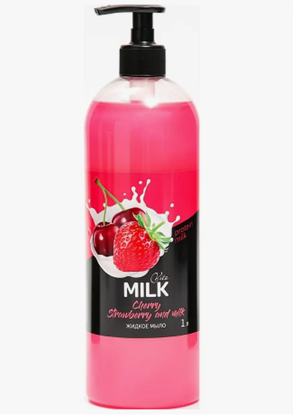 Мыло жидк. VITA&MILK 1л. Клубника и молоко (8)